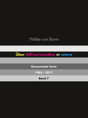 cover image of Über ARTverwandtes et cetera Band 7